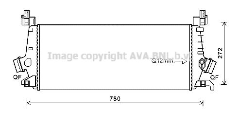 AVA QUALITY COOLING Интеркулер OLA4647